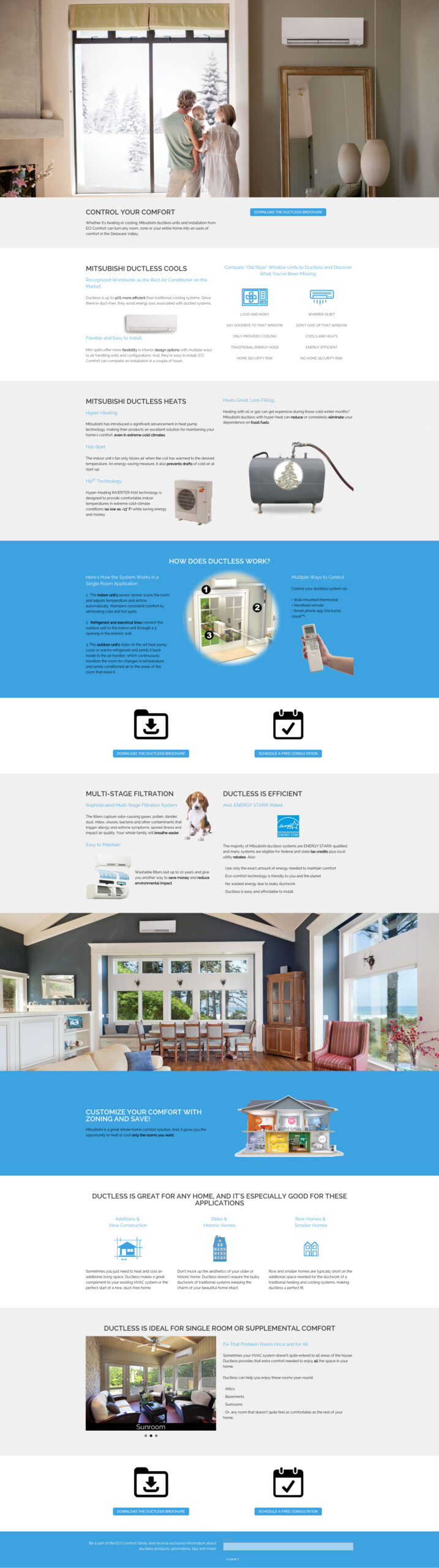 Mitsubishi Electric One Page Sales Funnel Mitsubishi Electric One Page Sales Funnel
